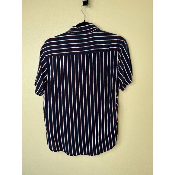 Denim & Flower Men's Blue Short Sleeve Shirt, blue shirt, short sleeve‎ shirt - Picture 5 of 6